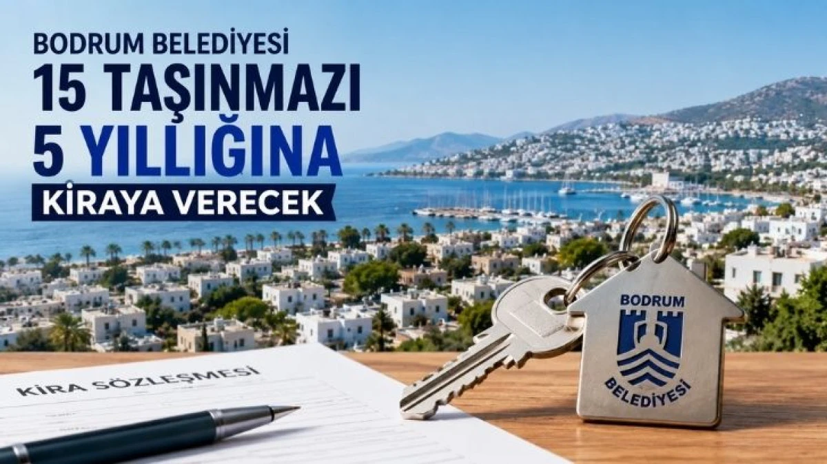 15 Taşınmaz 5 Yıllığına Kiraya Verilecek