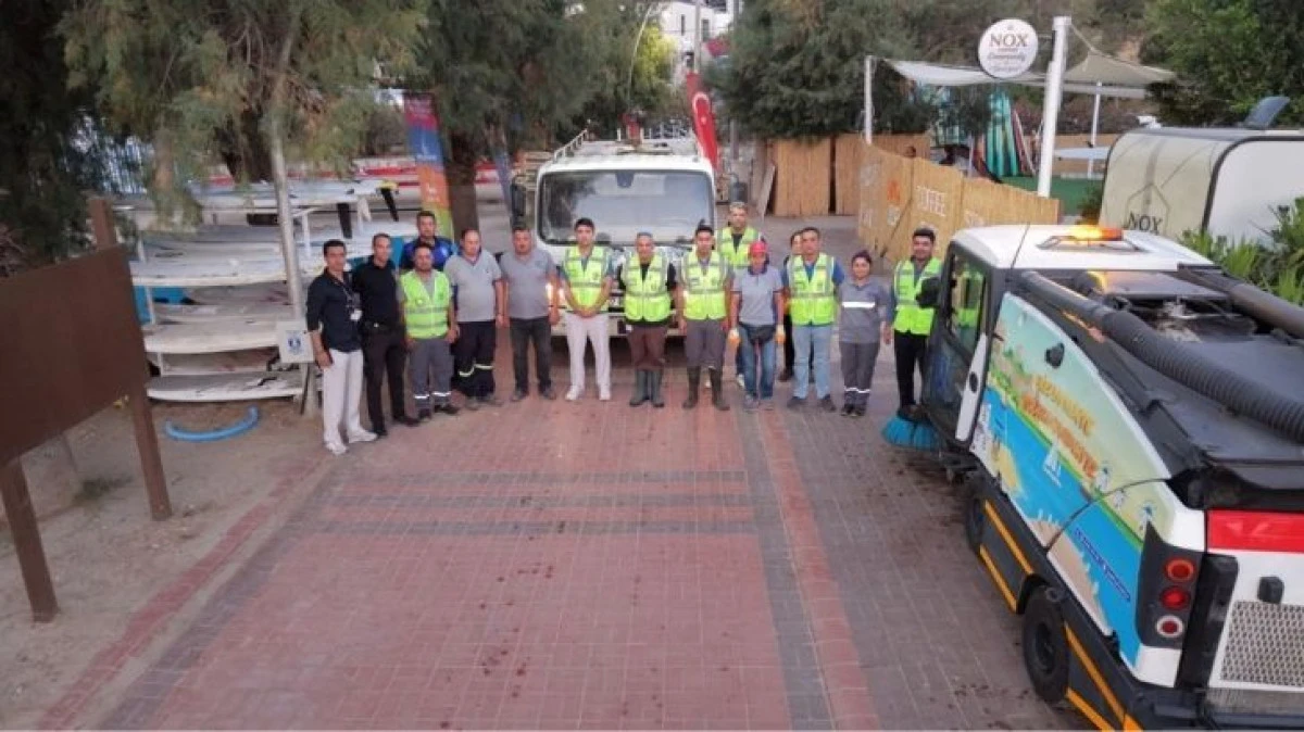 Bitez Yalısı'nda Kapsamlı Temizlik Mesaisi