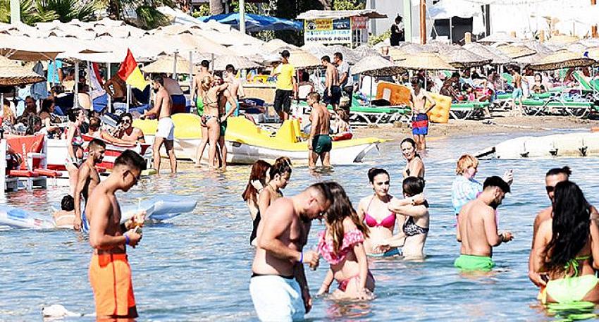 Bodrum'da sıcağı gören plajlara koştu