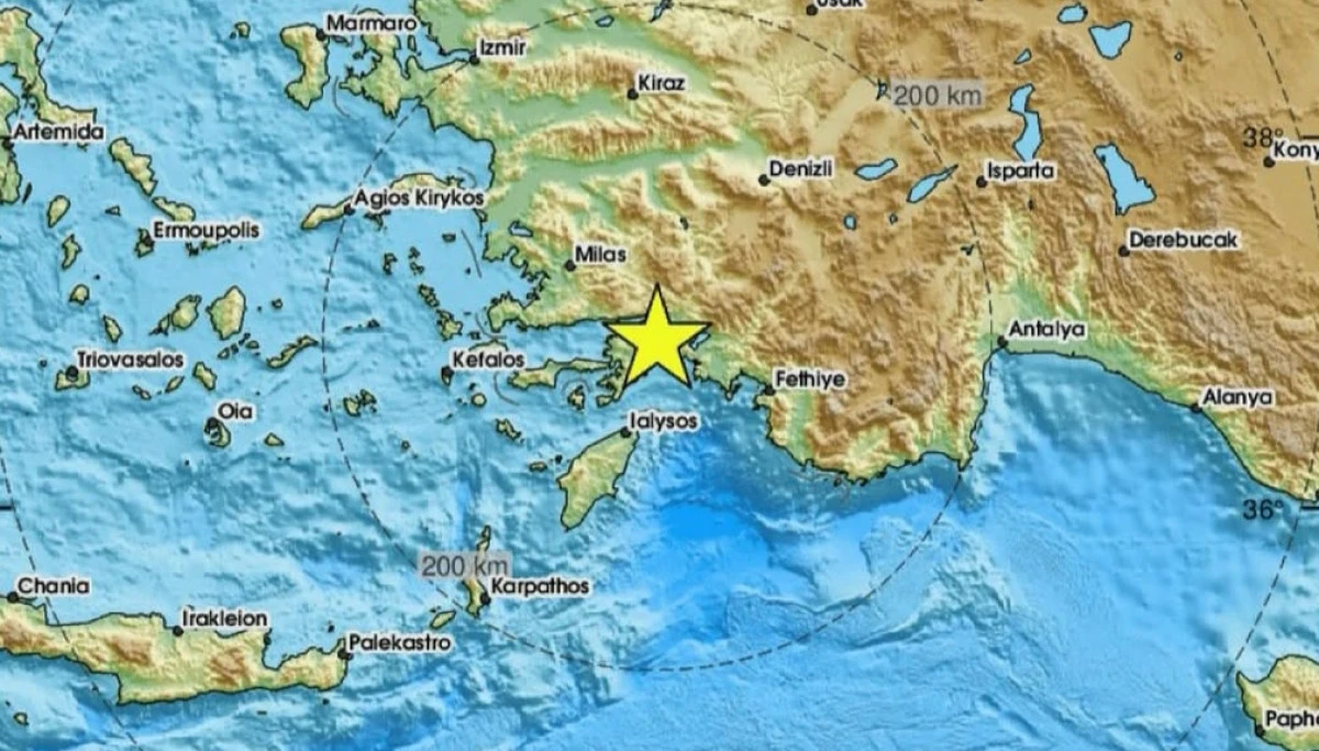Bodrum'da korkutan deprem!