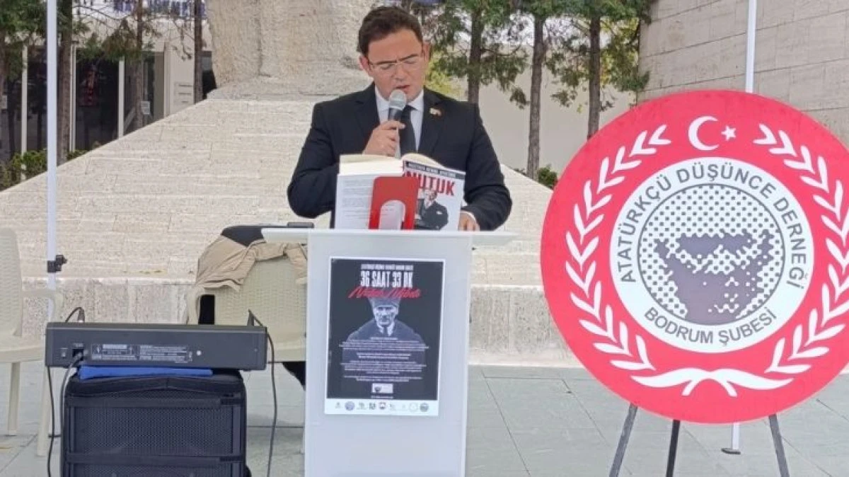 Bodrum’da “Nutuk Nöbeti” Başladı