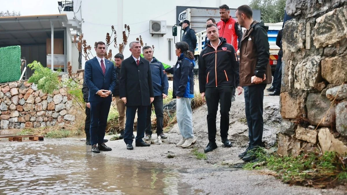 Bodrum'da Yağış Seferberliği