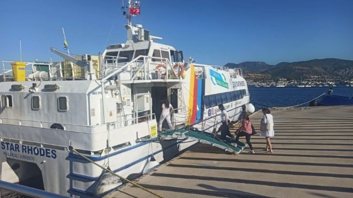 Bodrum&rsquo;dan Leros&rsquo;a Yeni Deniz Hattı Başladı