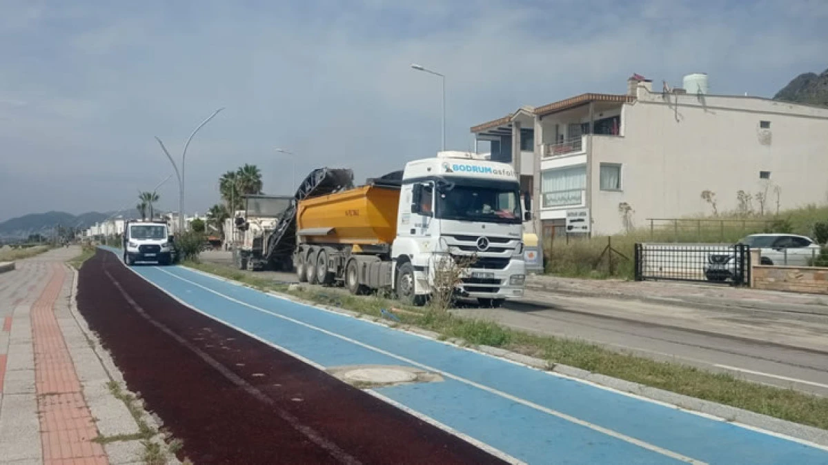 Büyükşehirden Turgutreis yoluna 34 milyonluk yatırım