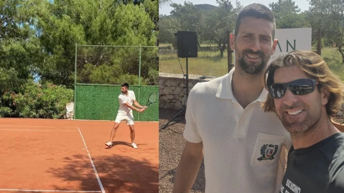 Dünyaca ünlü tenisçi Novak Djokovic Bodrum'a geldi