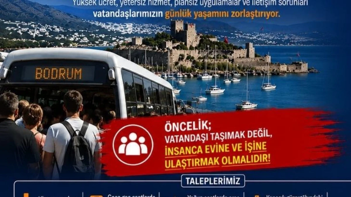 MHP Bodrum Başkanı Galipoğlu: "Vatandaş İnsanca Ulaşım İstiyor"