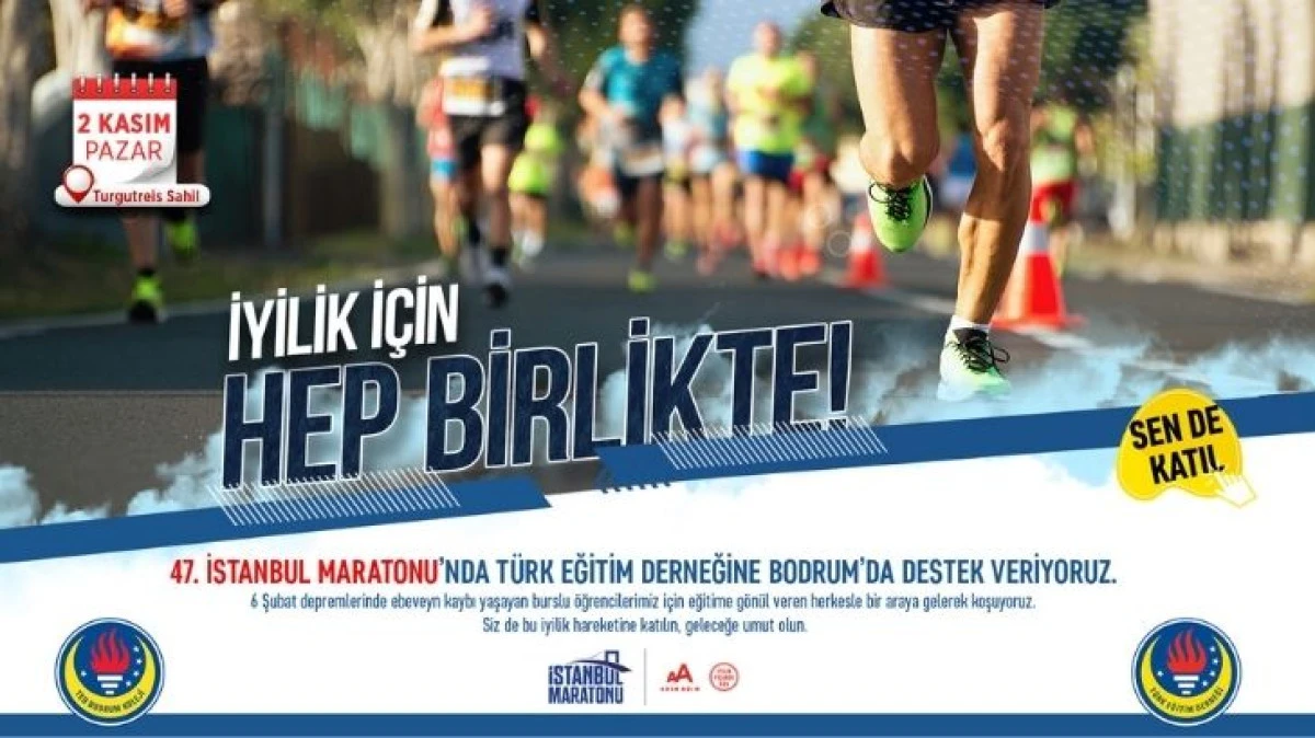 TED Bodrum Koleji’nden Depremzede Çocuklar İçin Anlamlı Koşu